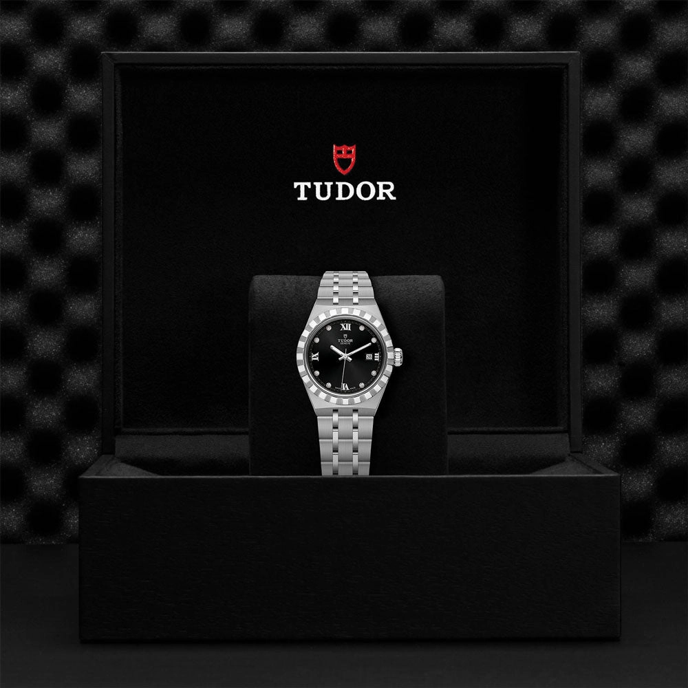 TUDOR Royal 28mm Black Dial Ladies Watch M28300-0004