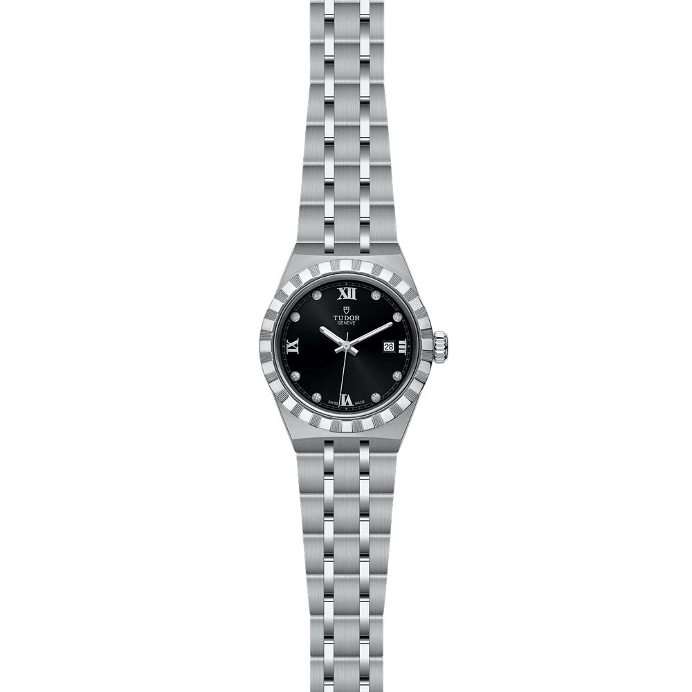 TUDOR Royal 28mm Black Dial Ladies Watch M28300-0004