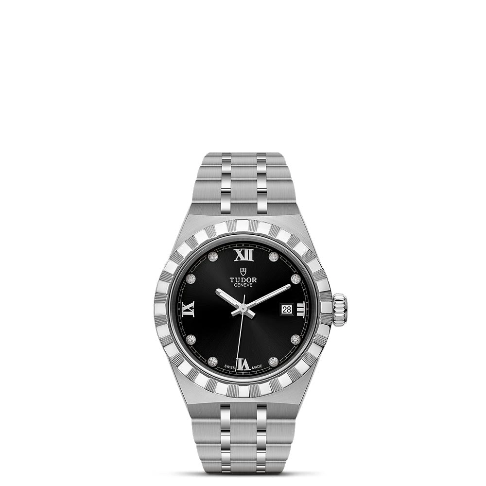 TUDOR Royal 28mm Black Dial Ladies Watch M28300-0004
