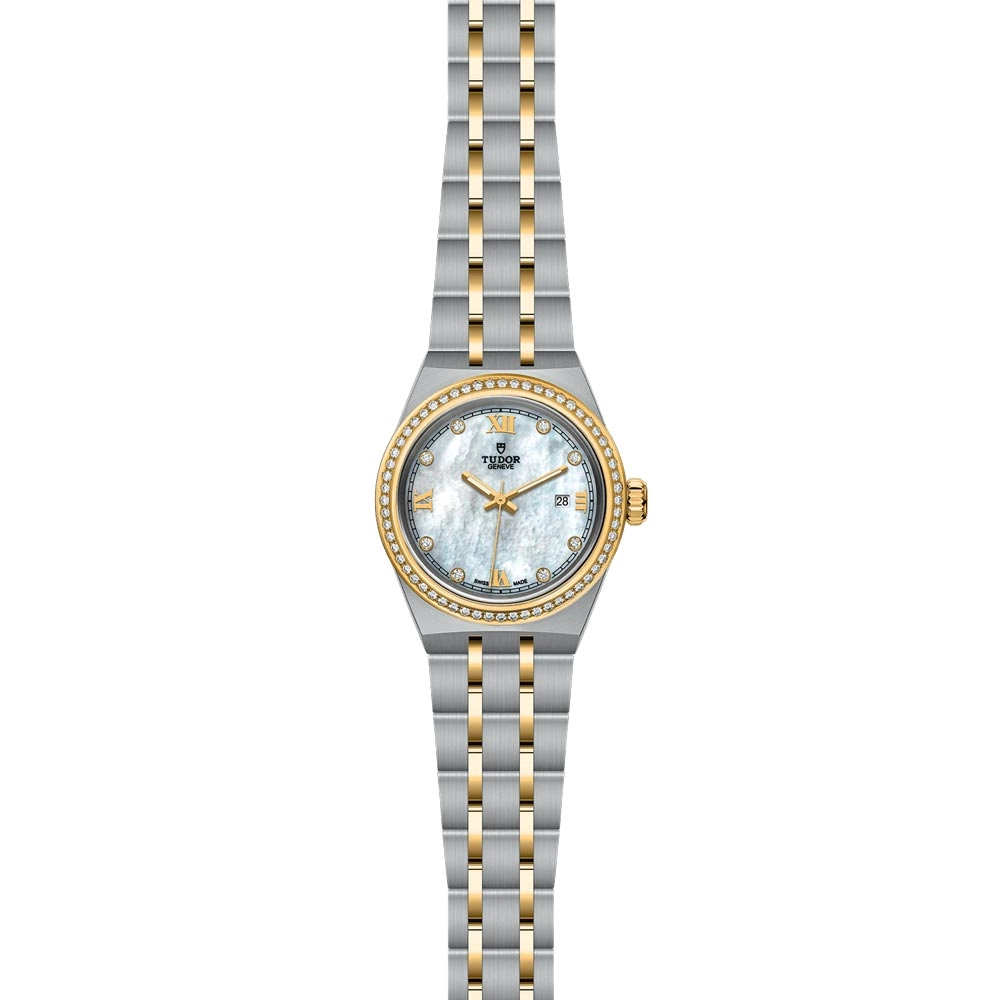 TUDOR Royal 28mm MOP Dial Steel & Gold Ladies Watch M28323-0001