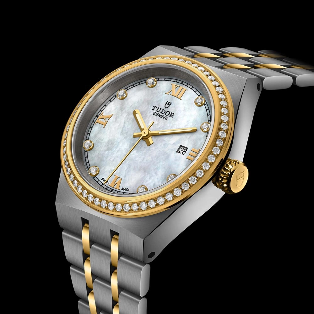 TUDOR Royal 28mm MOP Dial Steel & Gold Ladies Watch M28323-0001