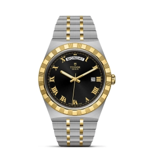 TUDOR Royal 41mm Black Dial Steel & Gold Gents Watch M28603-0003