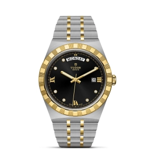 TUDOR Royal 41mm Black Dial Steel & Gold Gents Watch M28603-0005