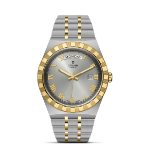 TUDOR Royal 41mm Silver Dial Steel & Gold Gents Watch M28603-0001