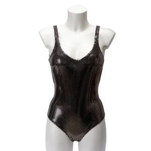 Twinset One-Piece Swimsuit With Laminated Polka Dots