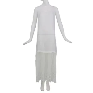 Twinset Sleeveless Dress White Small
