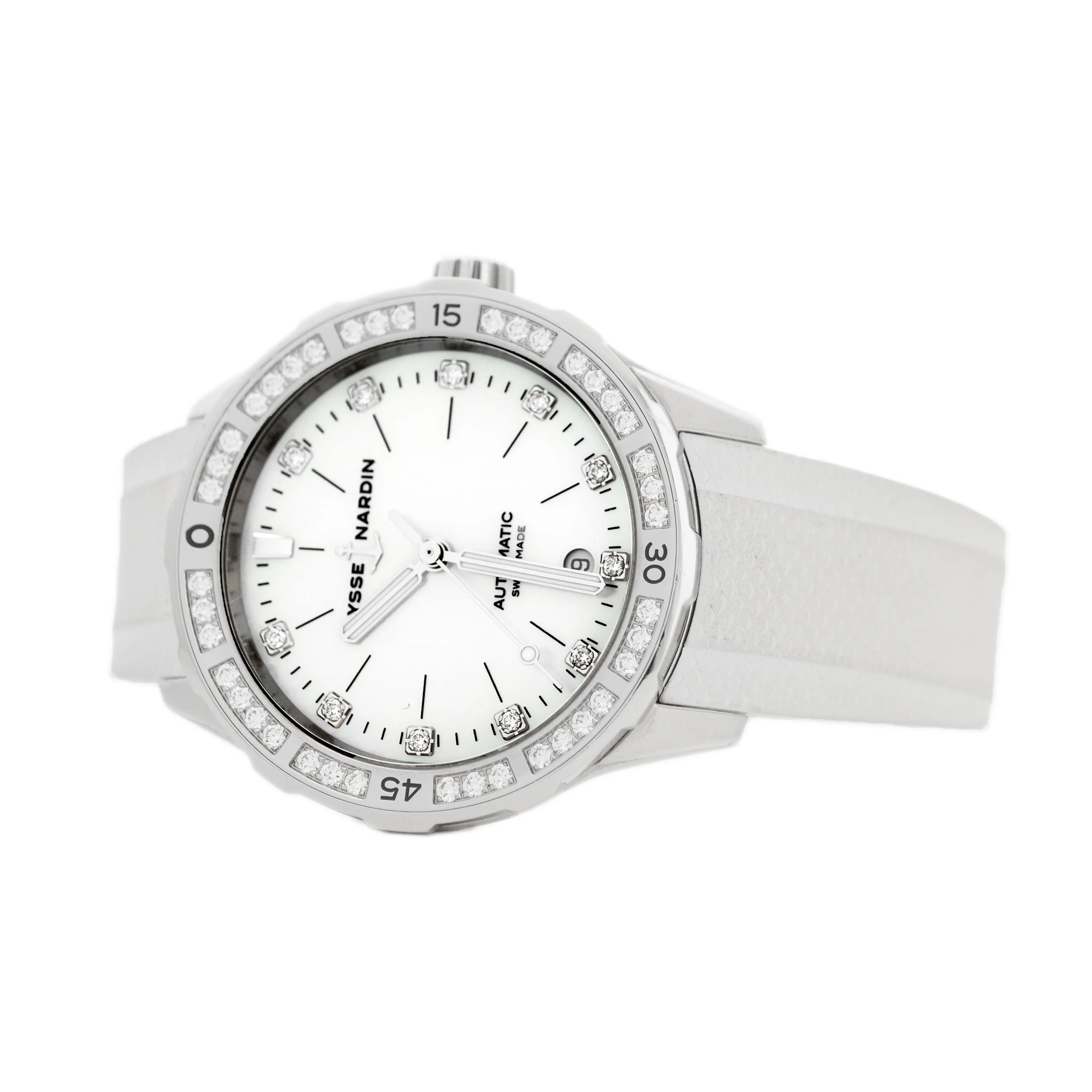 Ulysse Nardin Diver Great White Titanium Mother of Pearl Dial 39mm 8163-182LE