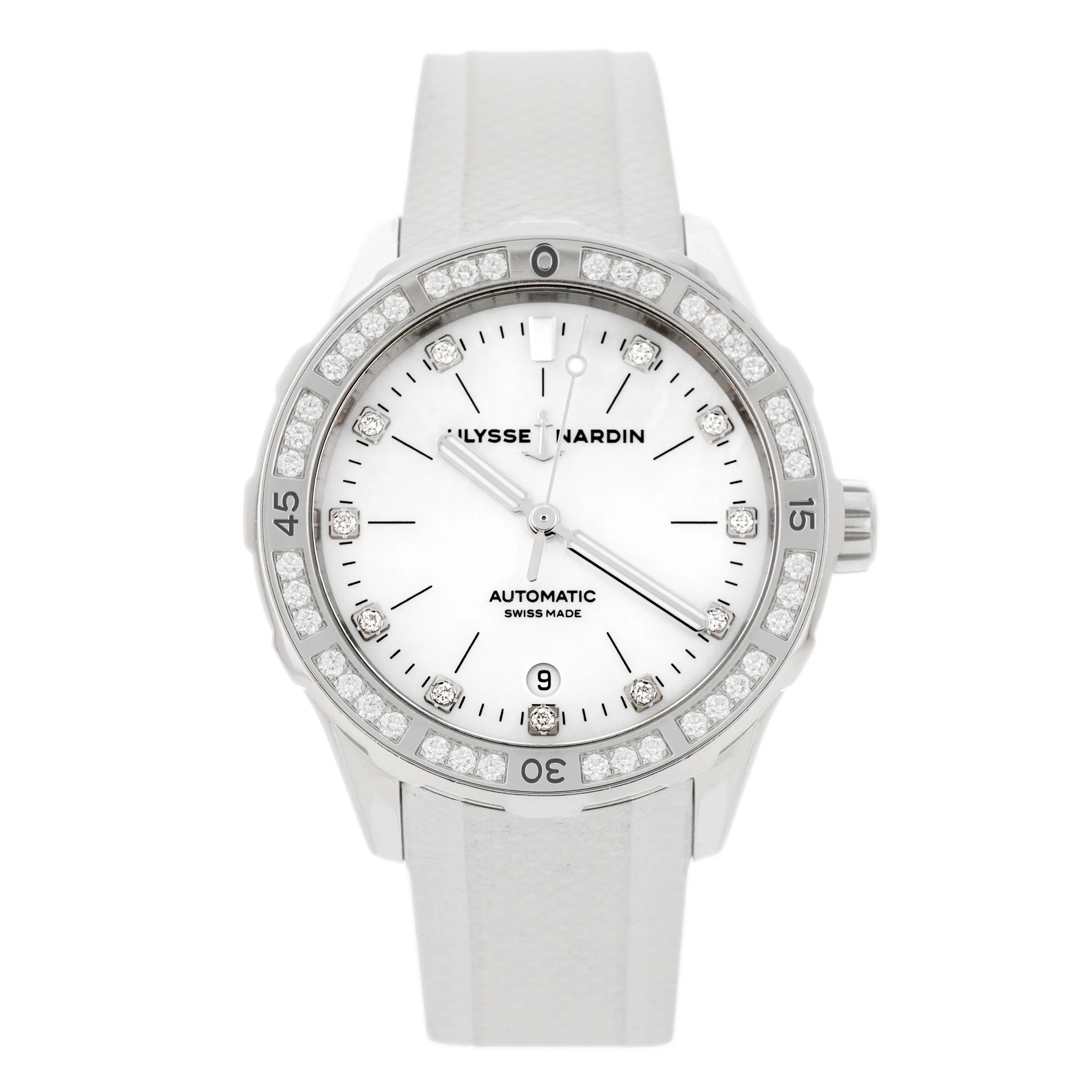 Ulysse Nardin Diver Great White Titanium Mother of Pearl Dial 39mm 8163-182LE
