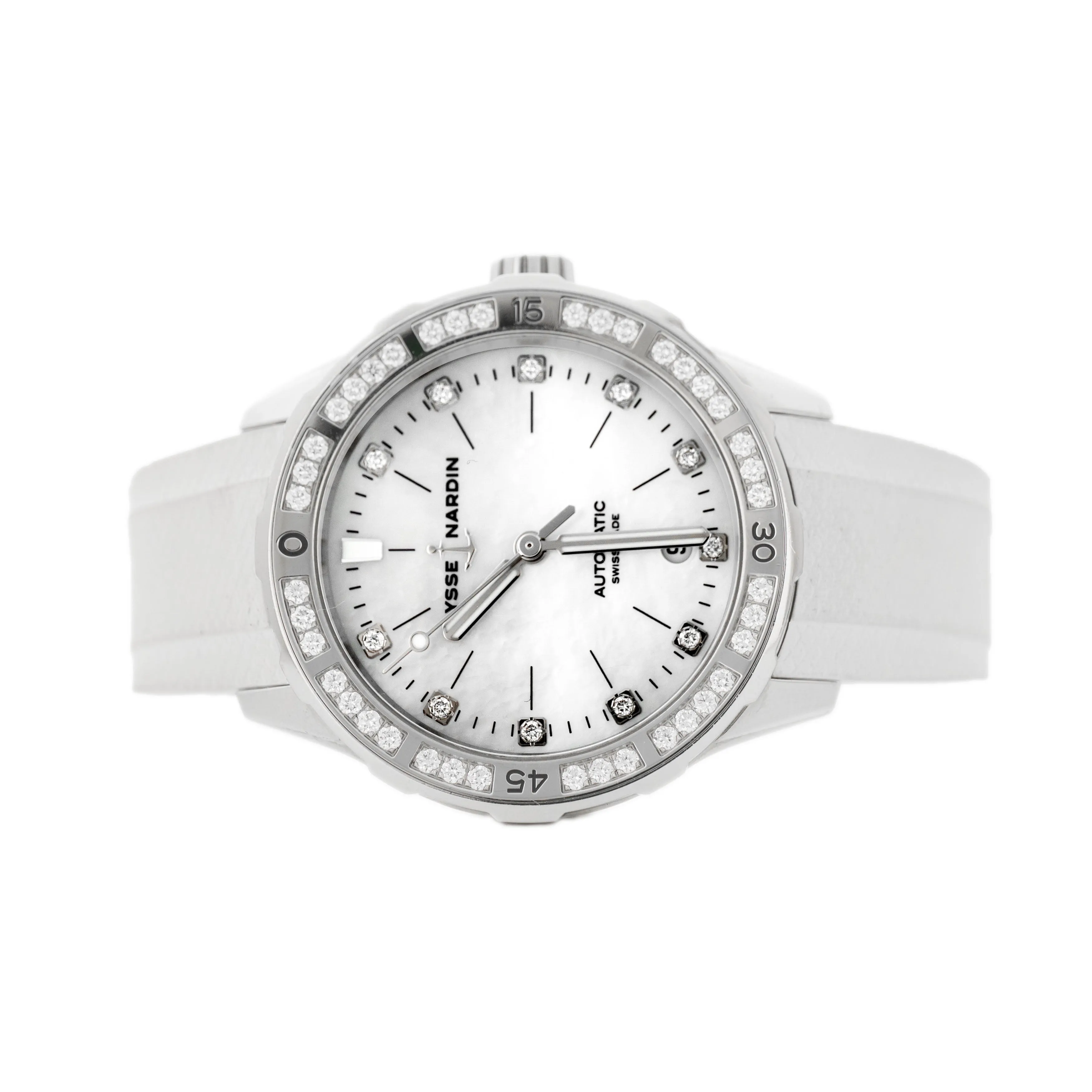 Ulysse Nardin Diver Great White Titanium Mother of Pearl Dial 39mm 8163-182LE