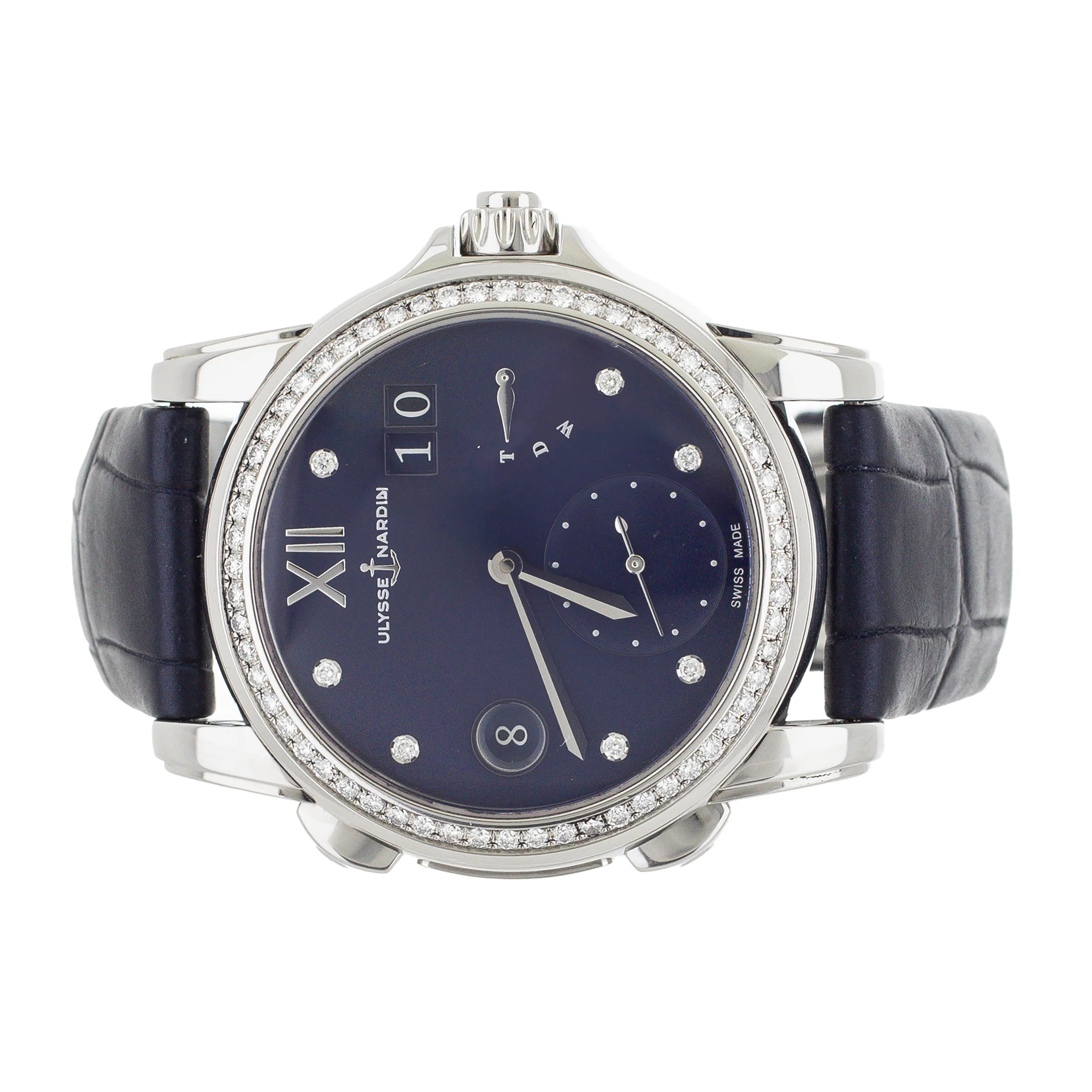 Ulysse Nardin Dual Time Stainless Steel Blue Dial 37.5mm 3243-222/393 Full Set
