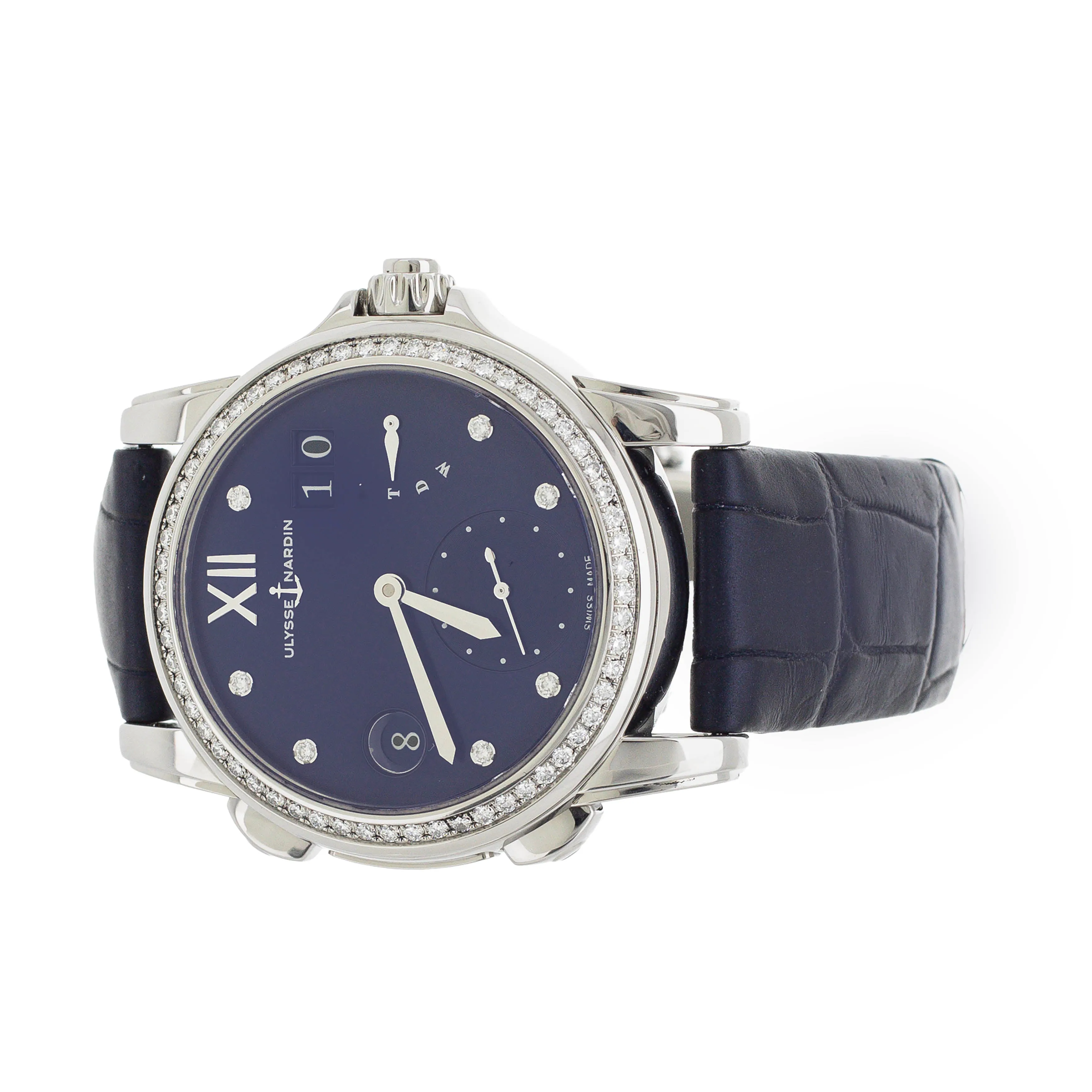 Ulysse Nardin Dual Time Stainless Steel Blue Dial 37.5mm 3243-222/393 Full Set