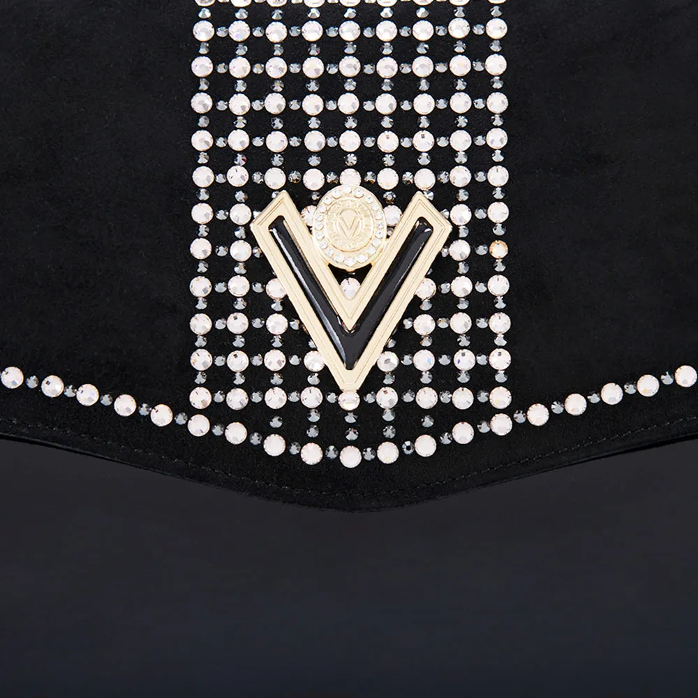 Valentino Orlandi Bag Black Sued & Black Patent Leather
