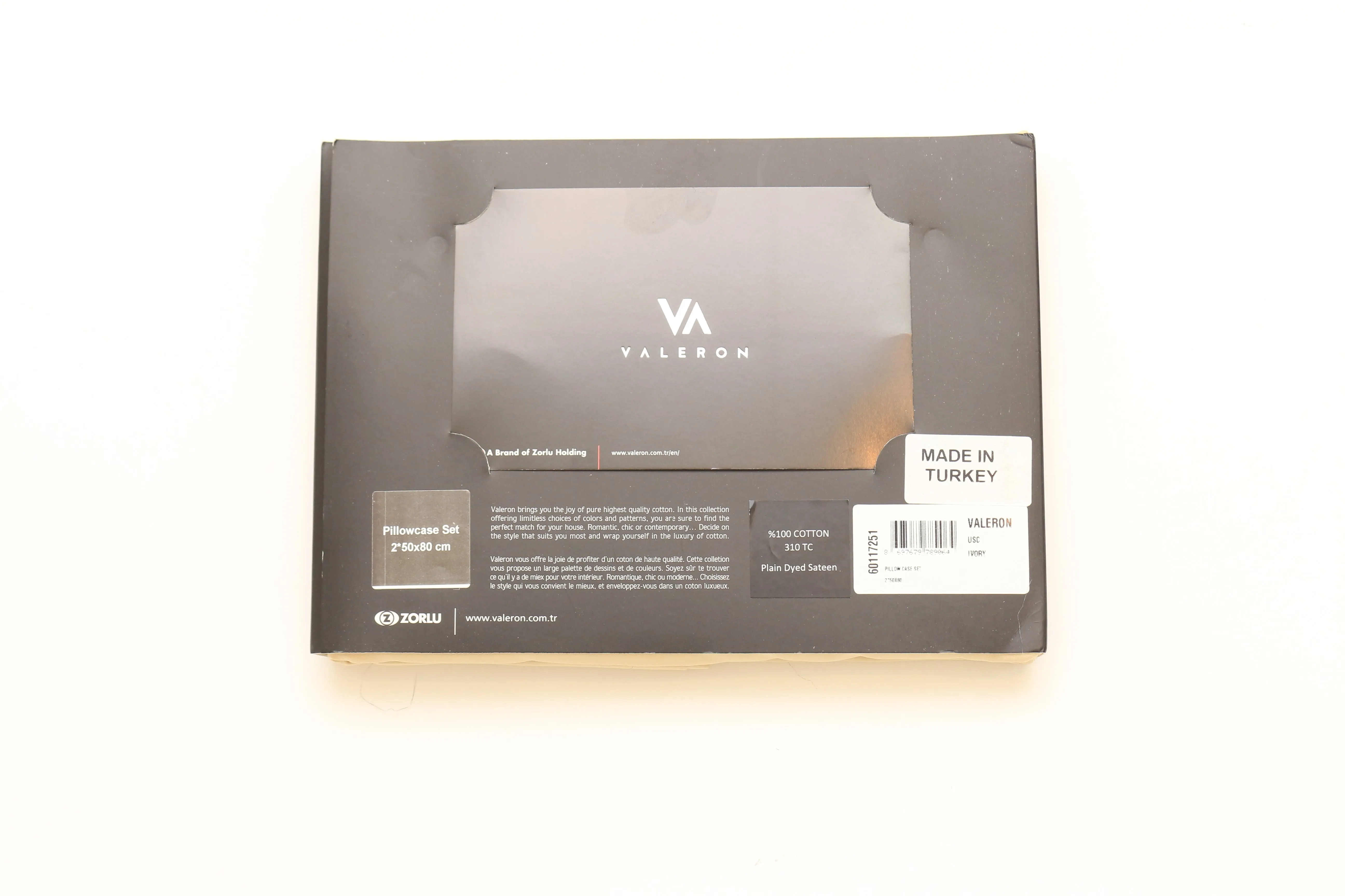 Valeron 310 Tc Plain Pillow Case Set Ivory