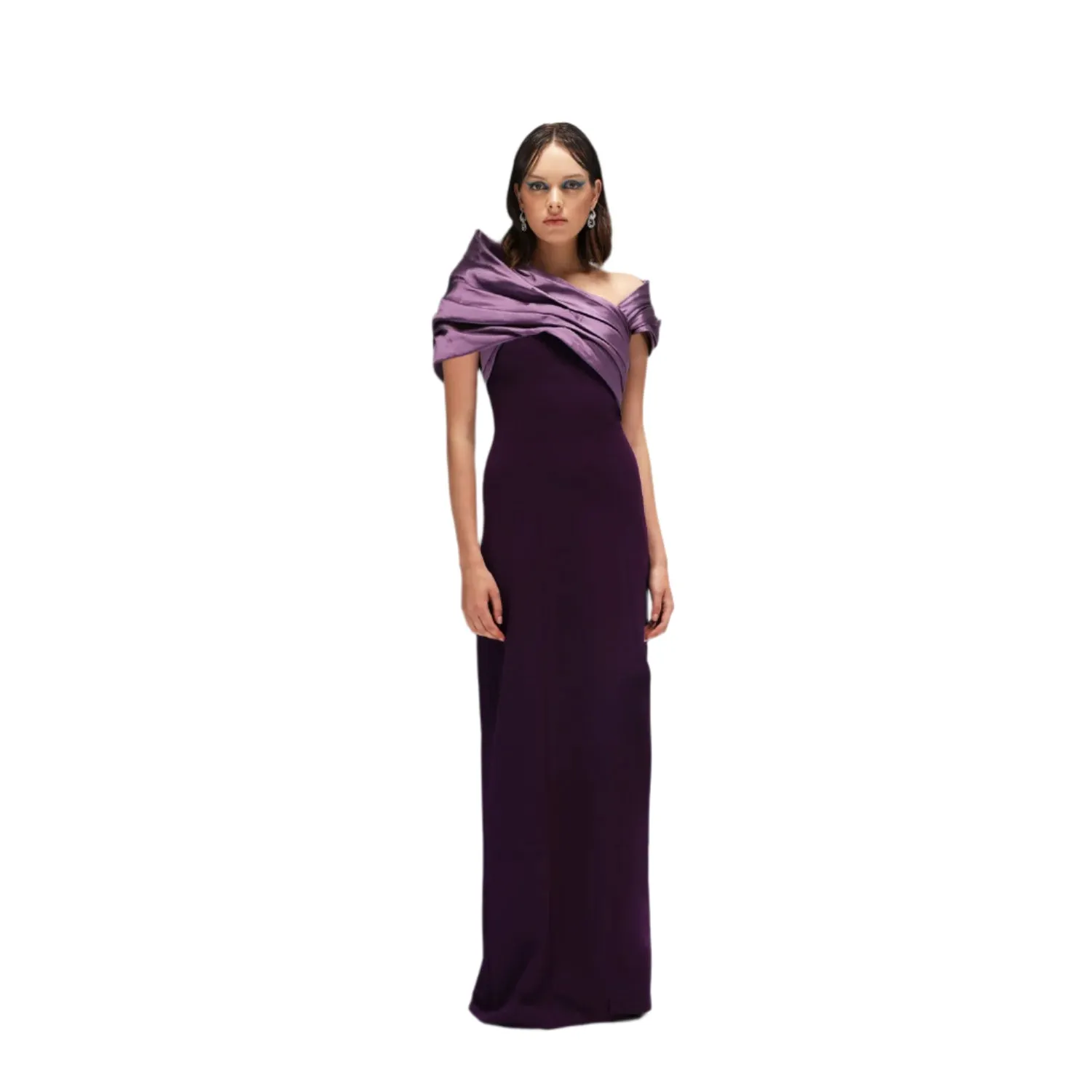 Velvety Couture Women's HATTI Purple Passion Dress