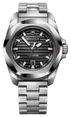 Victorinox Swiss Army I.N.O.X. Automatic Stainless Steel Black Dial Date Divers Mens Watch 242019