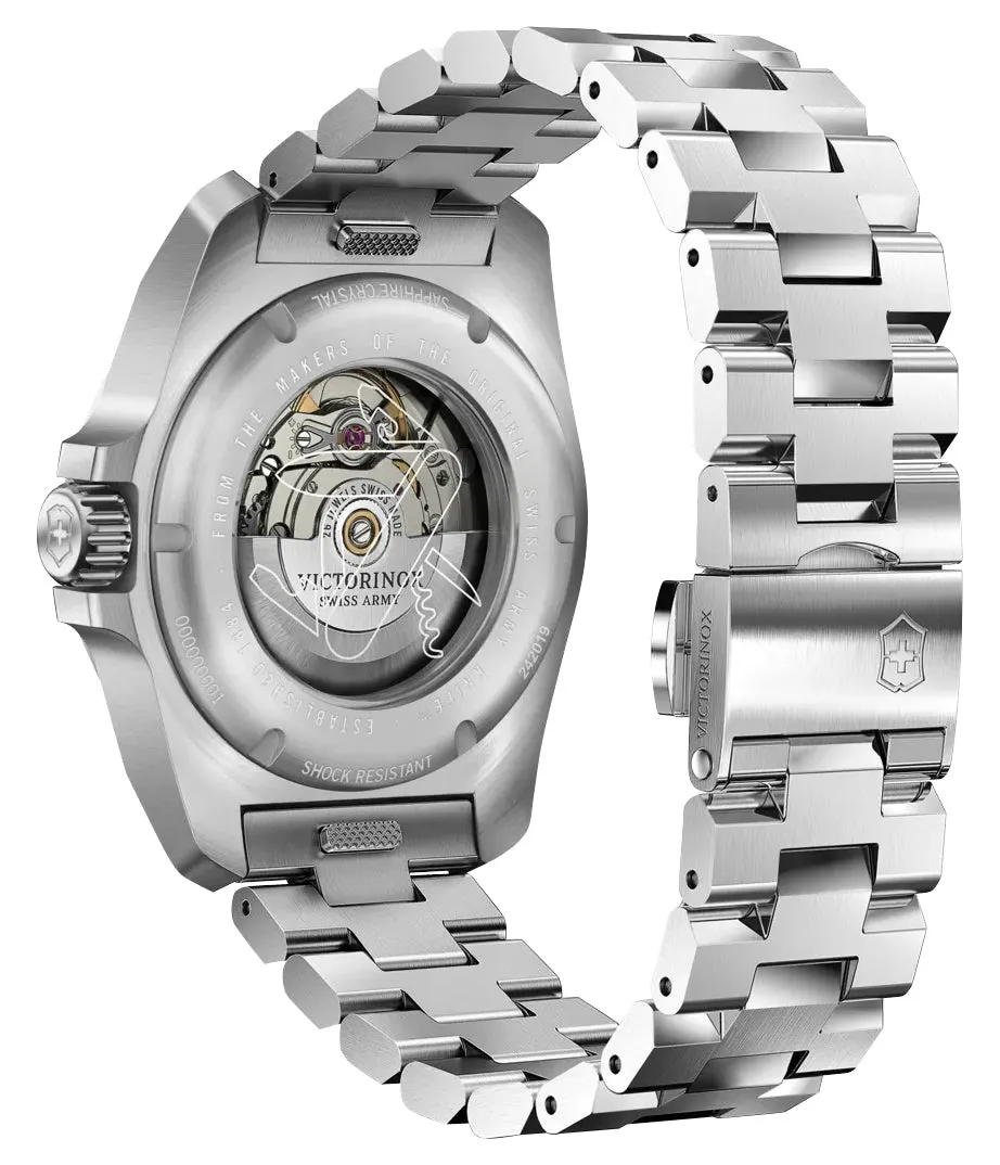 Victorinox Swiss Army I.N.O.X. Automatic Stainless Steel Black Dial Date Divers Mens Watch 242019
