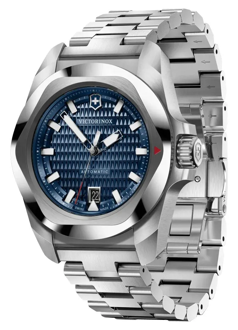 Victorinox Swiss Army I.N.O.X. Automatic Stainless Steel Blue Dial Date Divers Mens Watch 242020