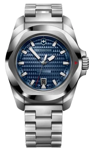 Victorinox Swiss Army I.N.O.X. Automatic Stainless Steel Blue Dial Date Divers Mens Watch 242020