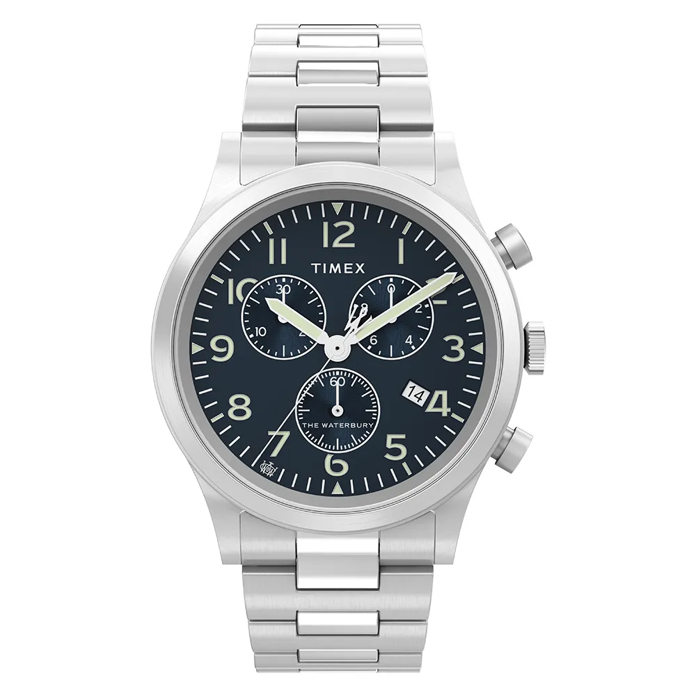 Waterbury Chronograph 42mm Stainless Steel Band