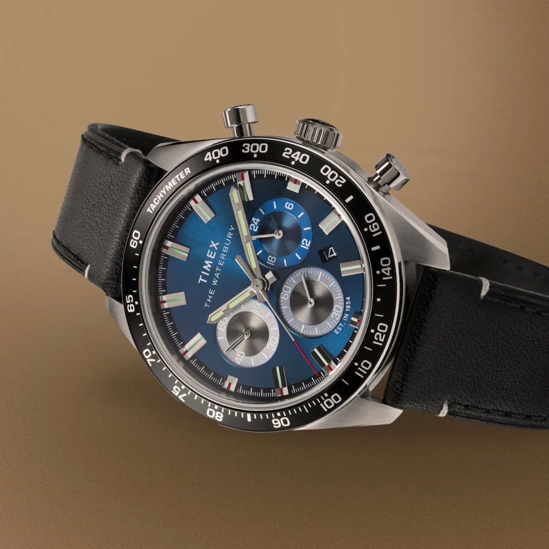 Waterbury Traditional Chronograph 41mm Leather Band