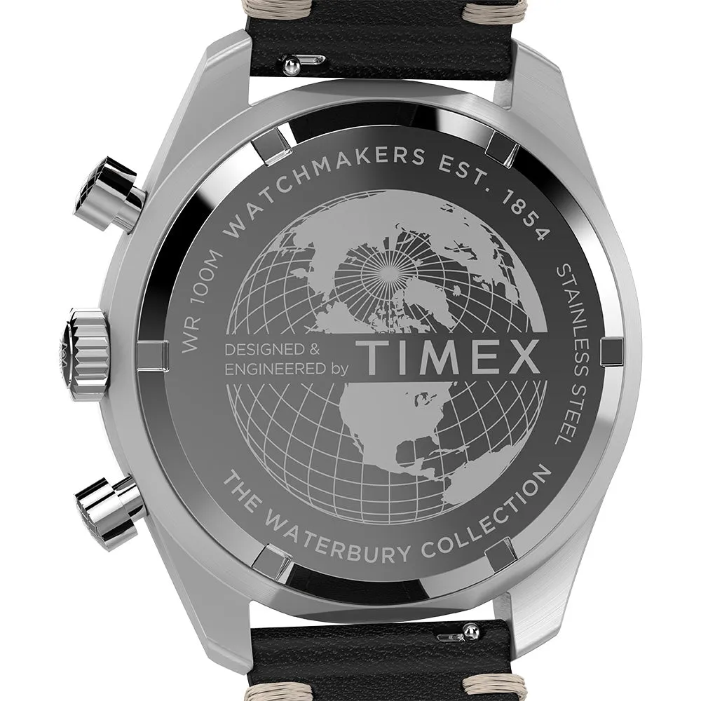 Waterbury Traditional Chronograph 41mm Leather Band