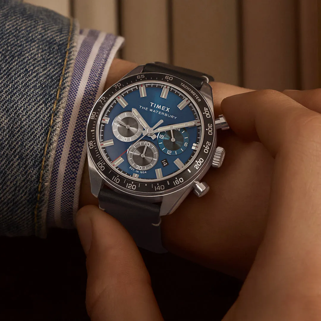 Waterbury Traditional Chronograph 41mm Leather Band