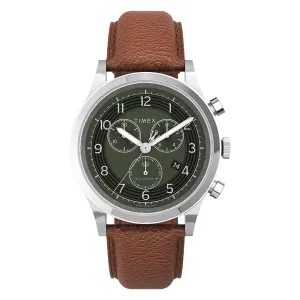 Waterbury Traditional Chronograph 42mm Leather Band