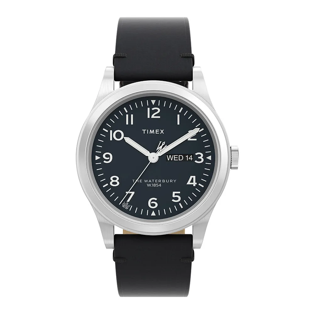 Waterbury Traditional Day-Date 39mm Leather Band