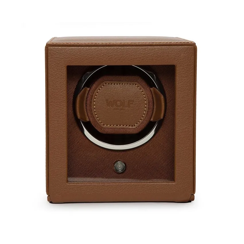 WOLF Cub Single Watch Winder Cognac 461127