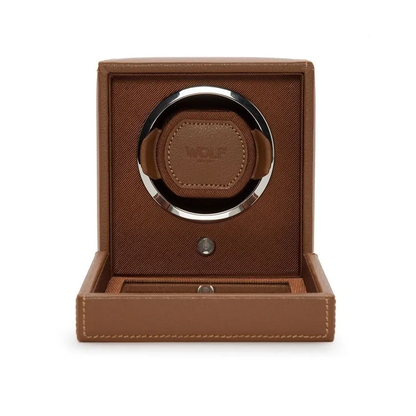 WOLF Cub Single Watch Winder Cognac 461127