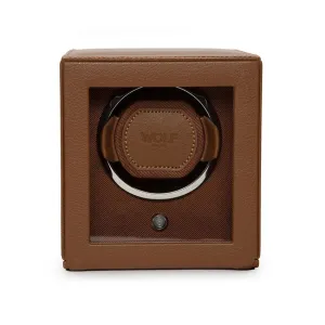 WOLF Cub Single Watch Winder Cognac 461127