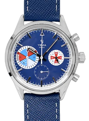 Yachtingraf Croisière Meca-Quartz Blue - Leather