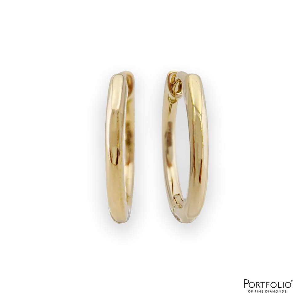 Yellow Gold Hoop Earrings