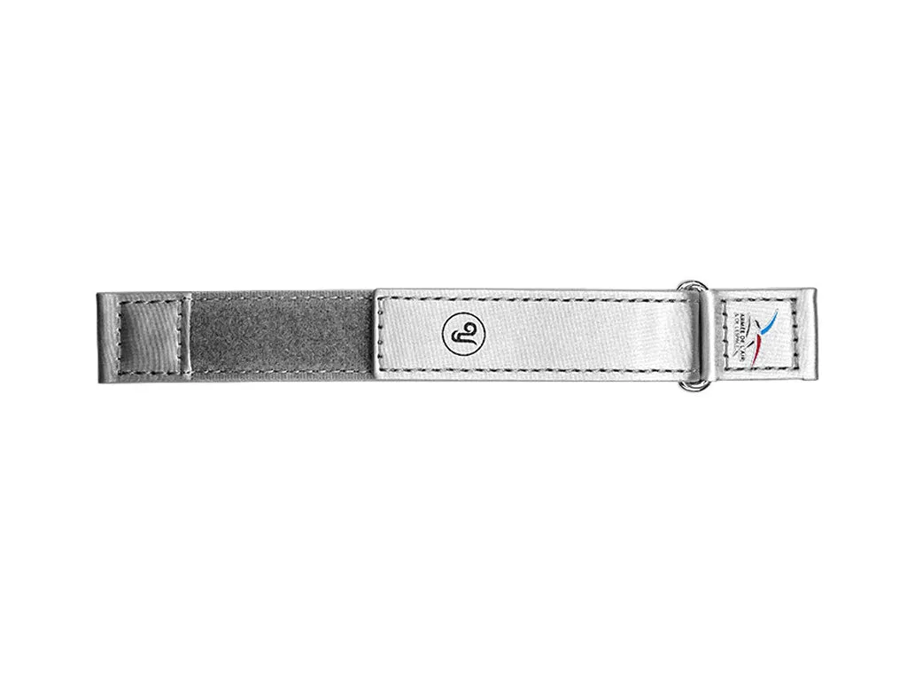Yema Aviation-Style Two Piece Velcro Strap Silver