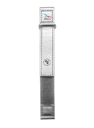 Yema Aviation-Style Two Piece Velcro Strap Silver