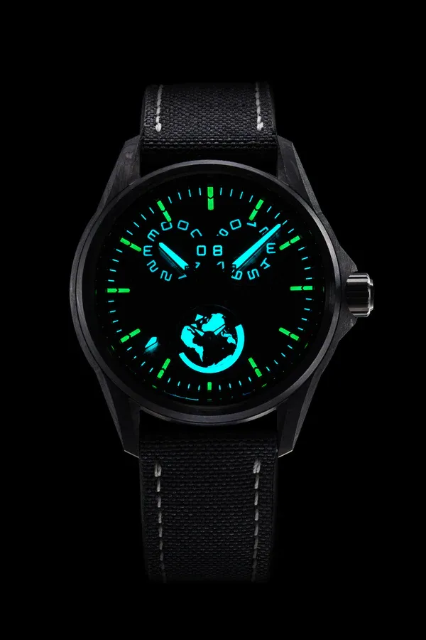 Zelos Spearfish Dual Time Carbon Moonscape