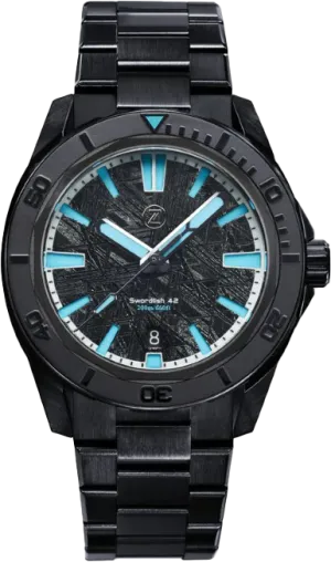 Zelos Swordfish 42mm DLC Meteorite