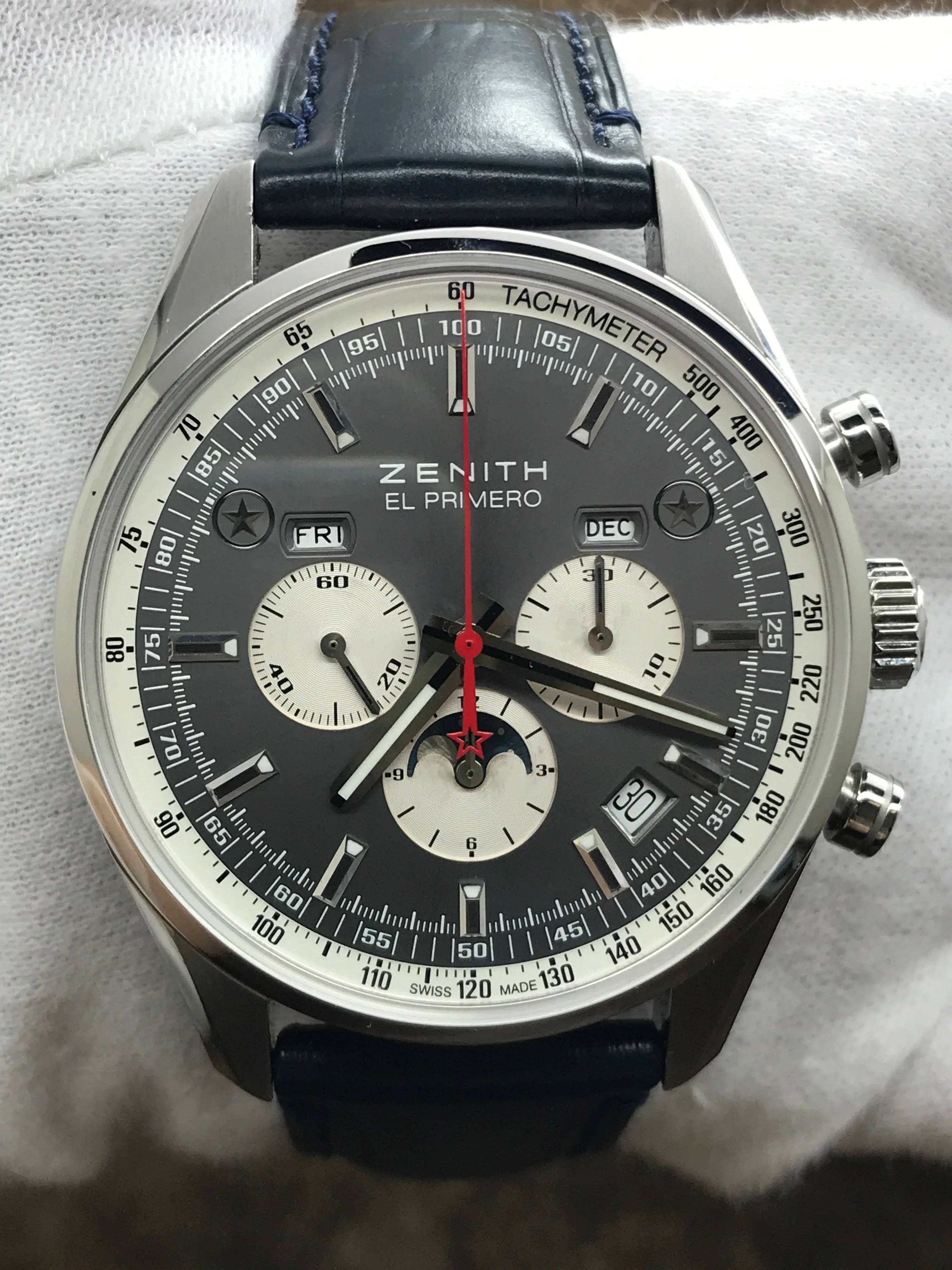 Zenith El Primero 410 L.E 500pcs 03.2092.410 Grey Dial Automatic Men's Watch