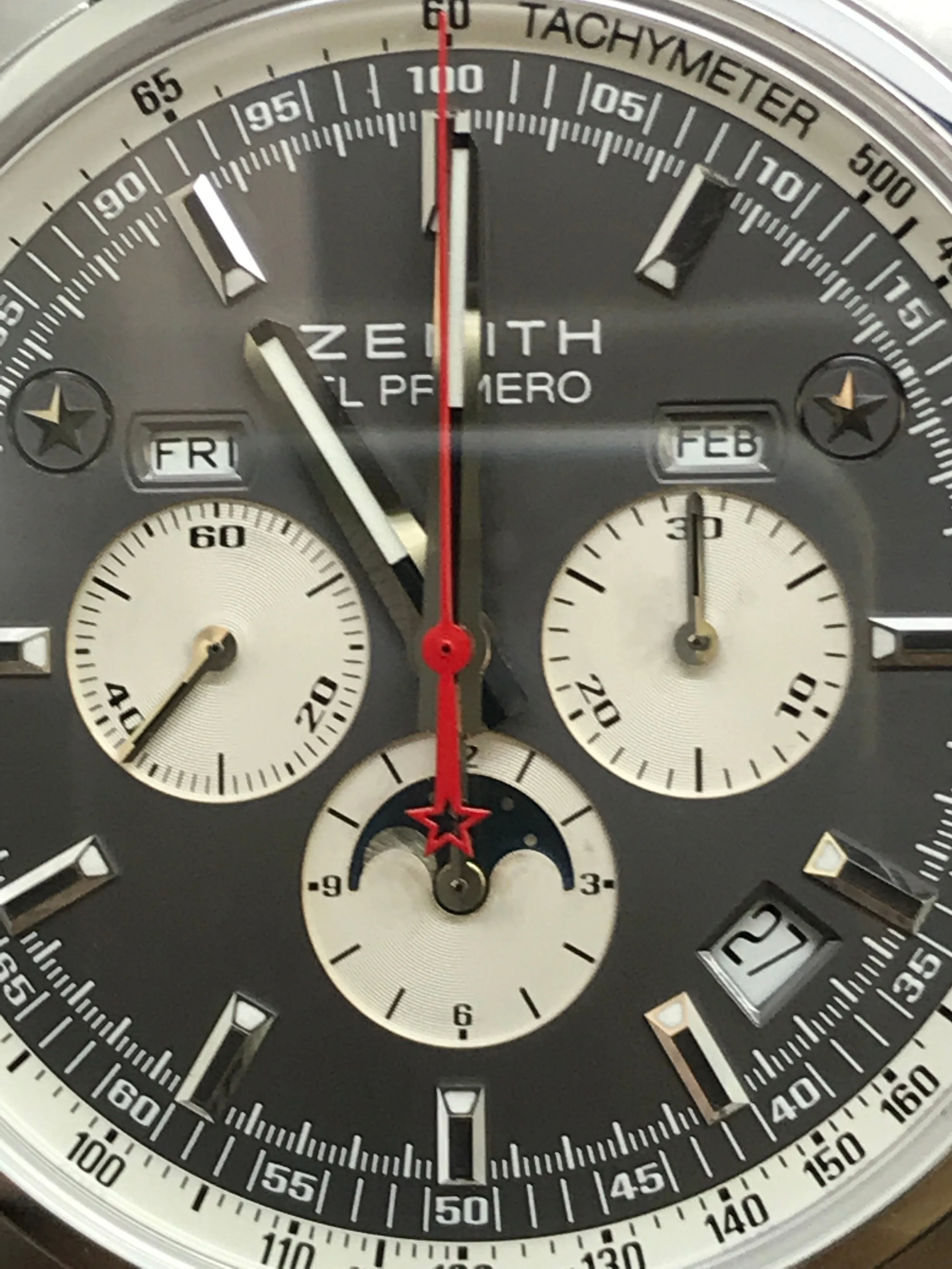 Zenith El Primero 410 L.E 500pcs 03.2092.410 Grey Dial Automatic Men's Watch