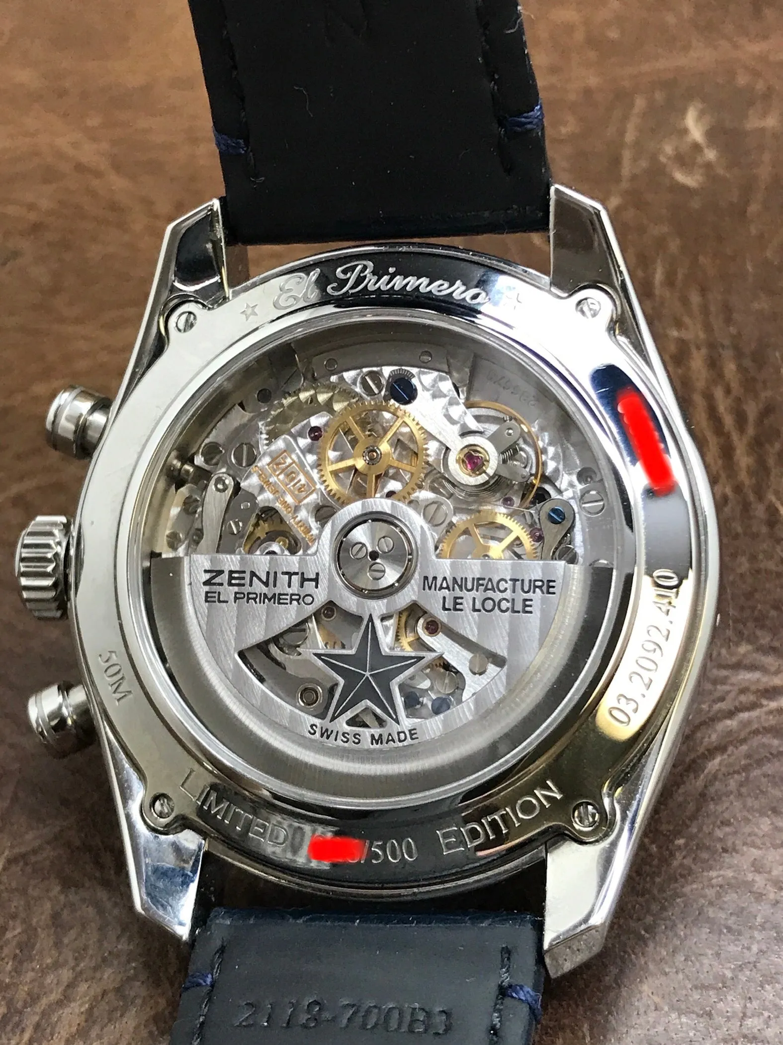 Zenith El Primero 410 L.E 500pcs 03.2092.410 Grey Dial Automatic Men's Watch