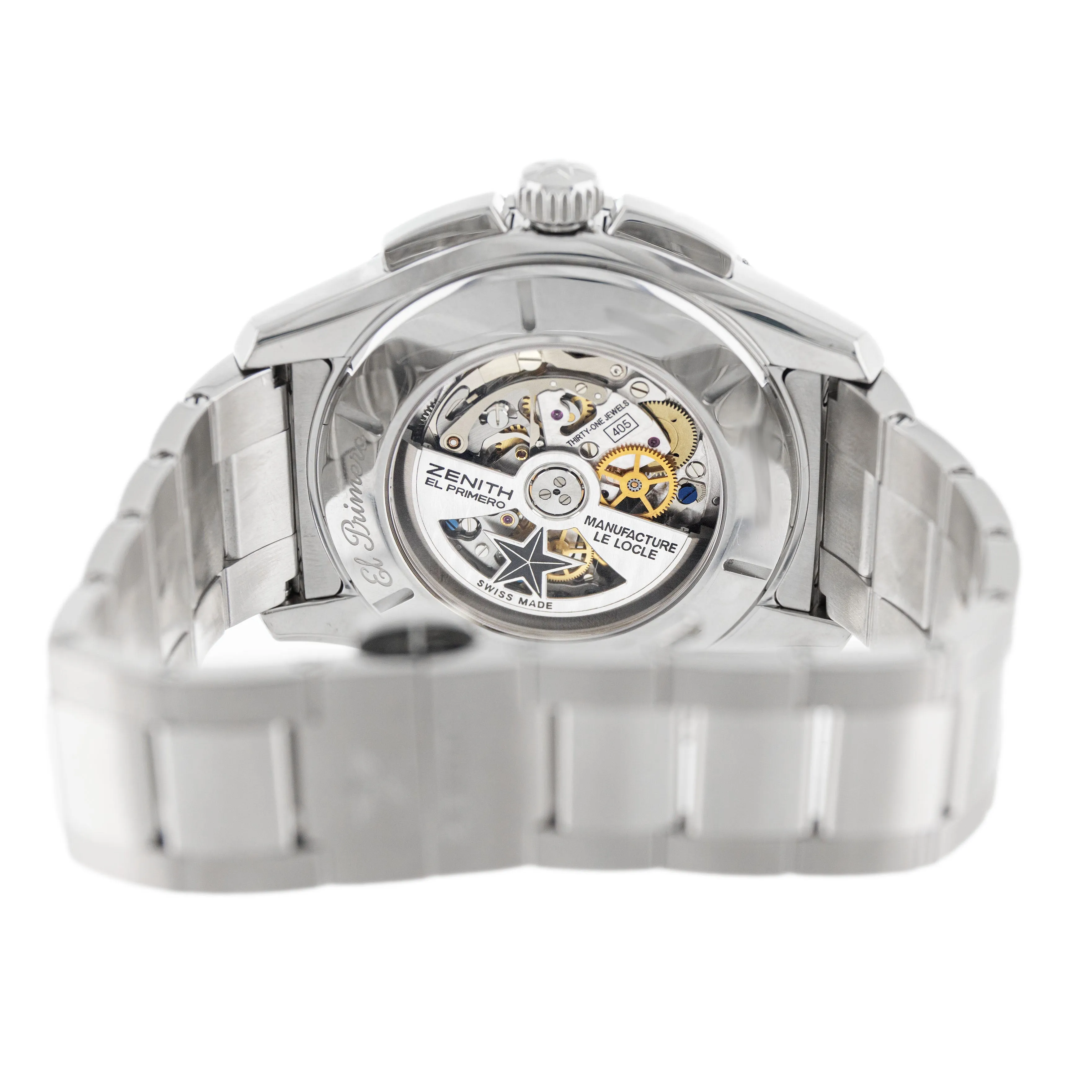 Zenith El Primero Stratos Flyback Stainless Steel Black 45.5mm 2063.405/21.R515
