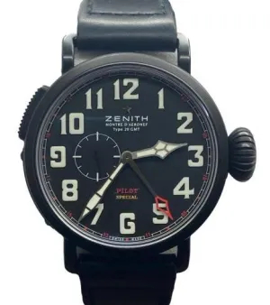 Zenith Pilot Type 20 GMT Red Baron L.E 500pcs 96.2430.693 Black Dial Automatic Men's Watch