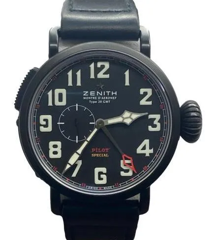 Zenith Pilot Type 20 GMT Red Baron L.E 500pcs 96.2430.693 Black Dial Automatic Men's Watch