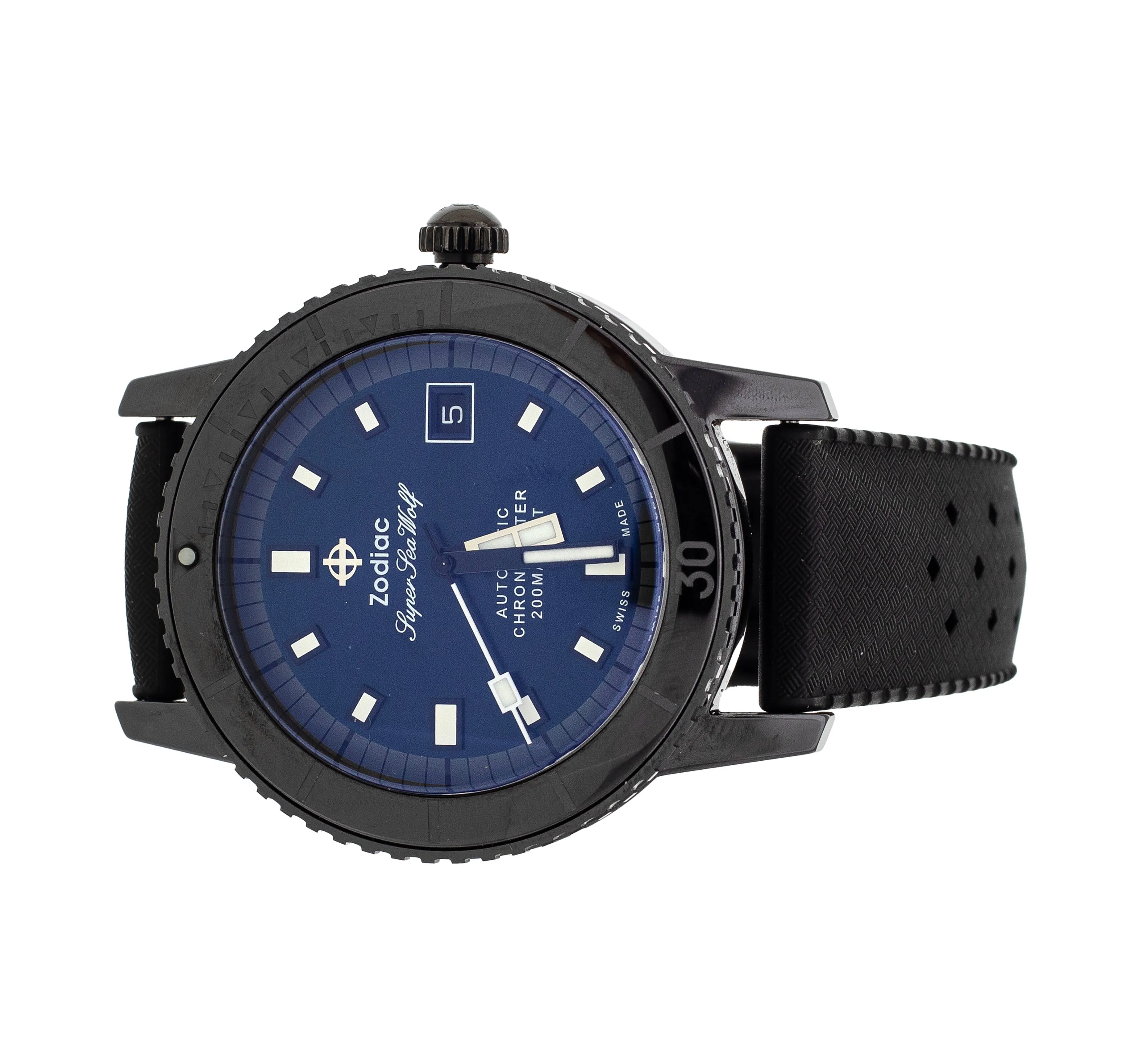 Zodiac Super Sea Wolf Compression Ceramic Black Dial 41mm ZO9595