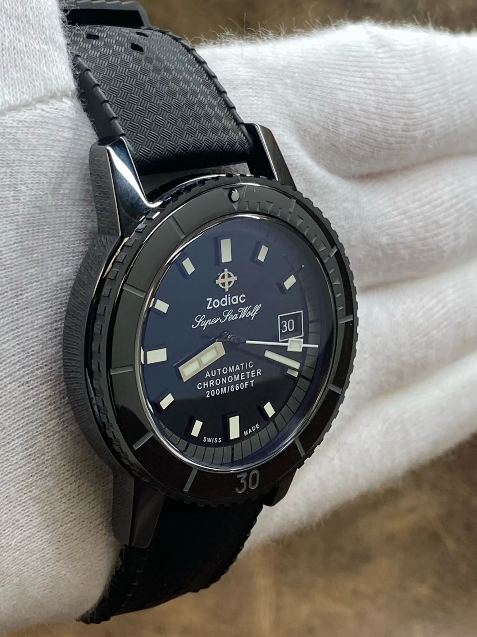 Zodiac Super Sea Wolf Z09595 Midnight Blue Dial Automatic Men's Watch
